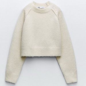 CROPPED COZY KNIT SWEATER